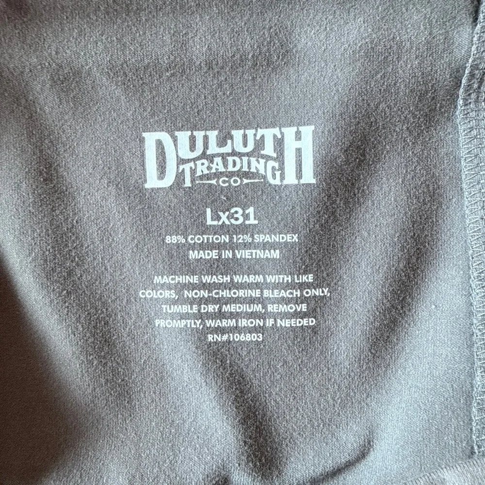 Duluth Trading Co Women's Gray Straight Leg Lounge Pants Size L Long
